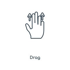 drag icon vector
