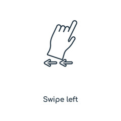 swipe left icon vector