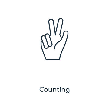 counting icon vector