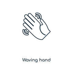 Fototapeta na wymiar waving hand icon vector
