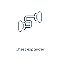chest expander icon vector