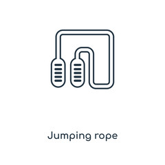 jumping rope icon vector