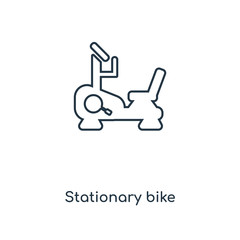 stationary bike icon vector