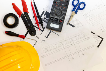 Electrician tools , instruments  and project design