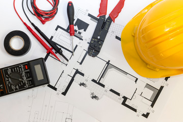 Electrician tools , instruments  and project design