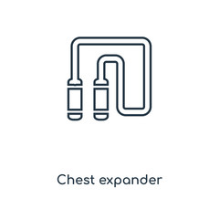 chest expander icon vector