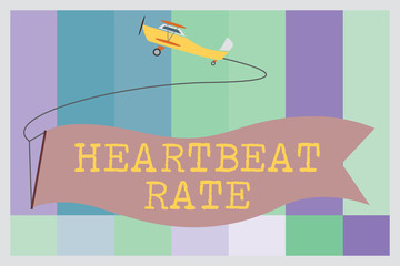 Word writing text Heartbeat Rate. Business concept for measured by number of times the heart contracts per minute.