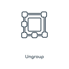 ungroup icon vector