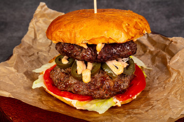 Burger with meat