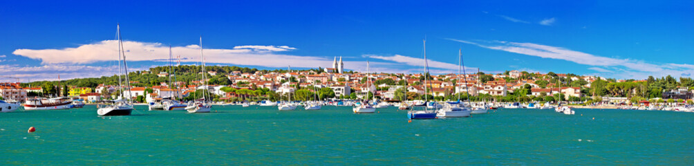 Fototapeta na wymiar Town of Medulin waterfront panoramic view