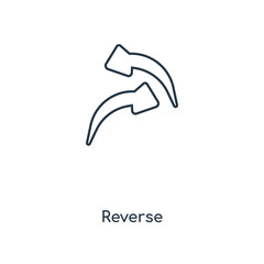 reverse icon vector