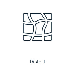 distort icon vector