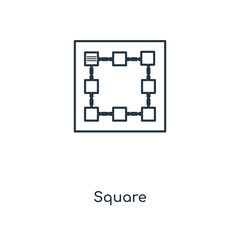 square icon vector