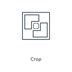 crop icon vector