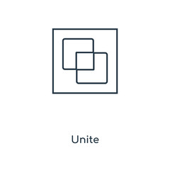 unite icon vector