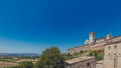 Fototapeta na wymiar Panoramic View of Assis, Italy