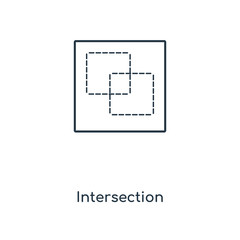 intersection icon vector