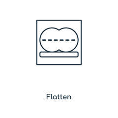flatten icon vector