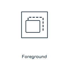 foreground icon vector