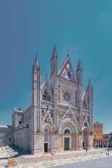 Obraz premium Facade of Orvieto Cathedral in Orvieto, Italy