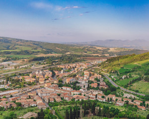 Fototapeta na wymiar Town and landscape near Orvieto, Italy