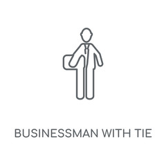 businessman with tie icon
