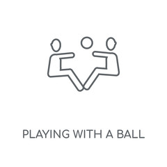 playing with a ball icon