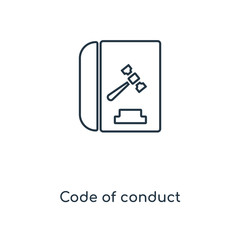code of conduct icon vector