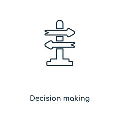 decision making icon vector