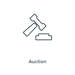 auction icon vector