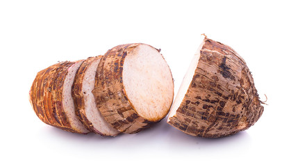 taro isolated on white background