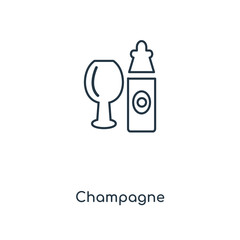 champagne icon vector