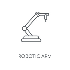 Fototapeta premium robotic arm icon