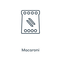 macaroni icon vector