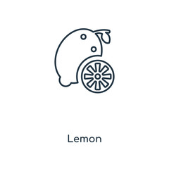 lemon icon vector