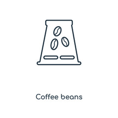 coffee beans icon vector