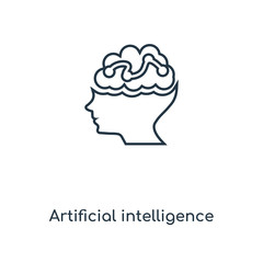 artificial intelligence icon vector