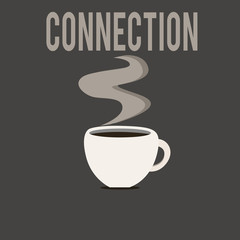 Writing note showing Connection. Business photo showcasing Relation Association Causal Logical relation Sequence Networking.