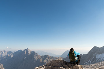 Bergwanderer und bewunderer