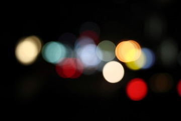夜の都市　ボケ背景テクスチャ	