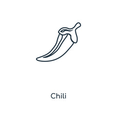 Fototapeta premium chili icon vector