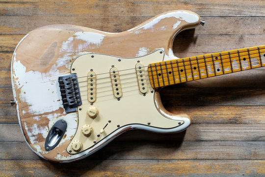 Old electric guitar