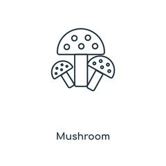 mushroom icon vector