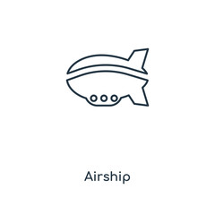 airship icon vector