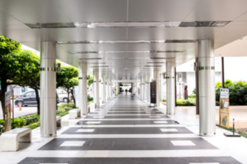 The road corridors in the building.