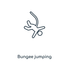 bungee jumping icon vector
