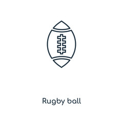 rugby ball icon vector