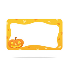 Halloween frame vector isolated