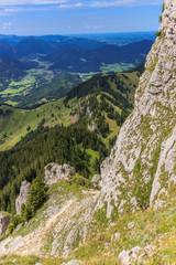 Beautiful alpine view at the Wendelstein summit - Bavaria - Germany