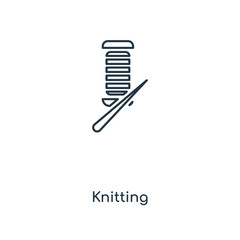 knitting icon vector